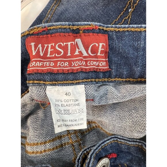 Men's WestAce Denim Casual Shorts Size 40W x 10L - Picture 7 of 9